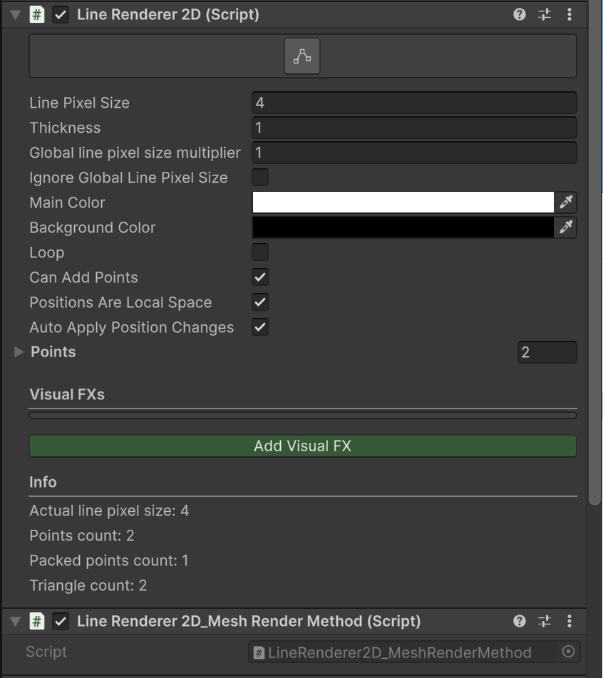 LineRenderer2D Inspector 2.0.0
